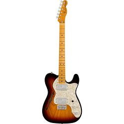 Foto van Fender american vintage ii 1972 telecaster thinline 3-color sunburst mn elektrische gitaar met koffer