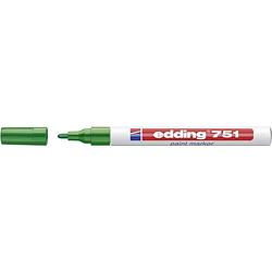 Foto van Edding 4-751004 edding 751 paint marker lakmarker groen 1 mm, 2 mm 1 stuks/pack
