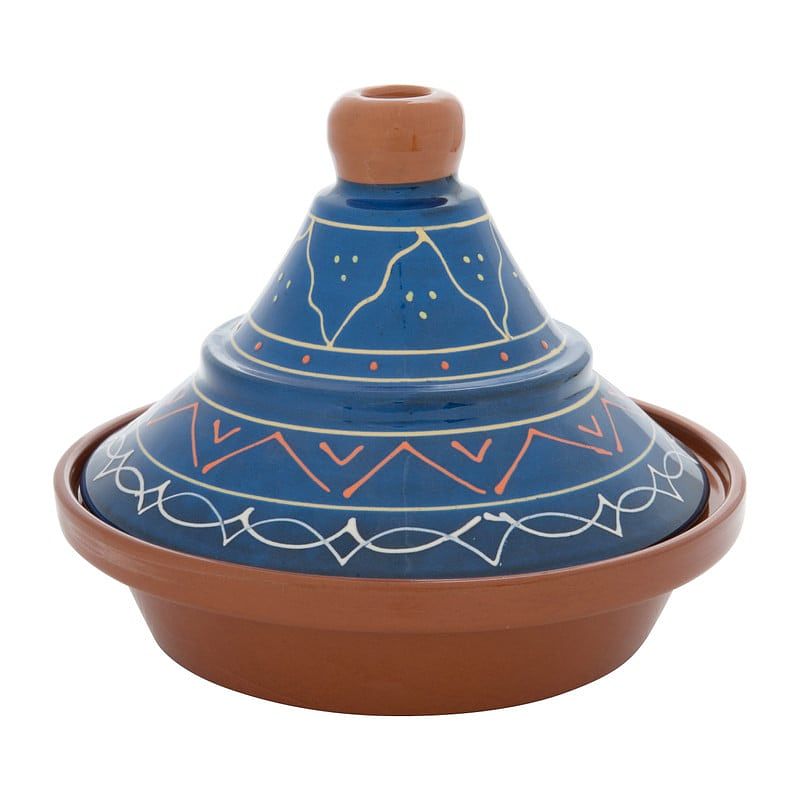 Foto van Tajine fiesta - blauw - 27 cm