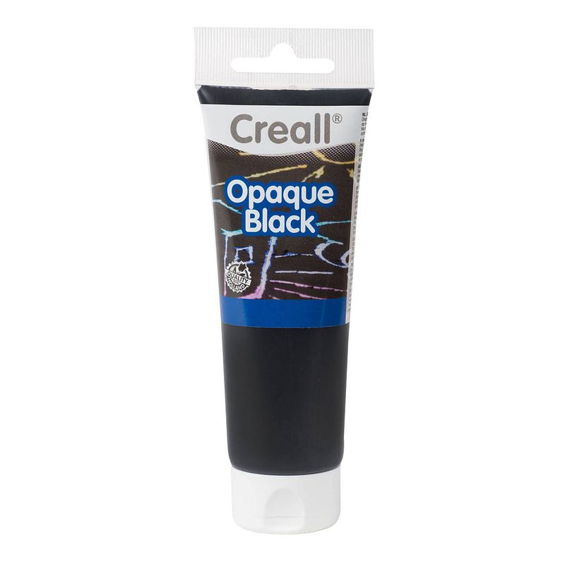 Foto van Creall opaque verf zwart, 120ml