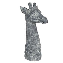 Foto van Clayre & eef decoratie beeld giraf 24*22*47 cm grijs polyresin