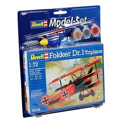 Foto van Revell modelbouwset fokker dr.1 triplane 10,1 mm schaal 1:72