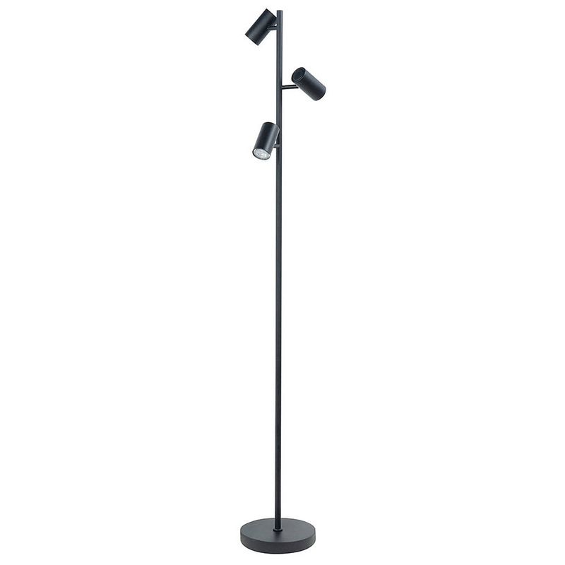 Foto van Highlight vloerlamp burgos 3 lichts h 160 cm zwart