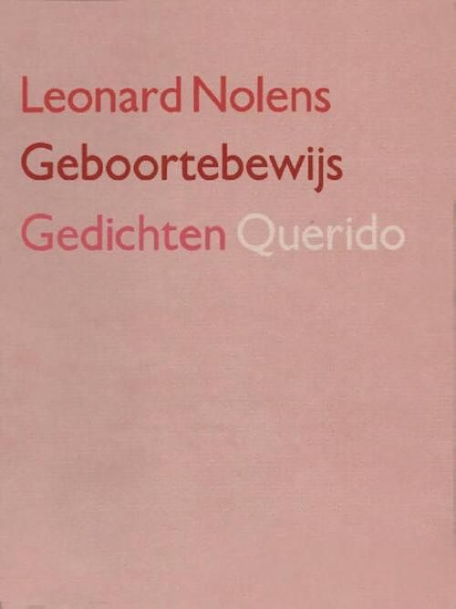 Foto van Geboortebewijs - leonard nolens - ebook (9789021450537)