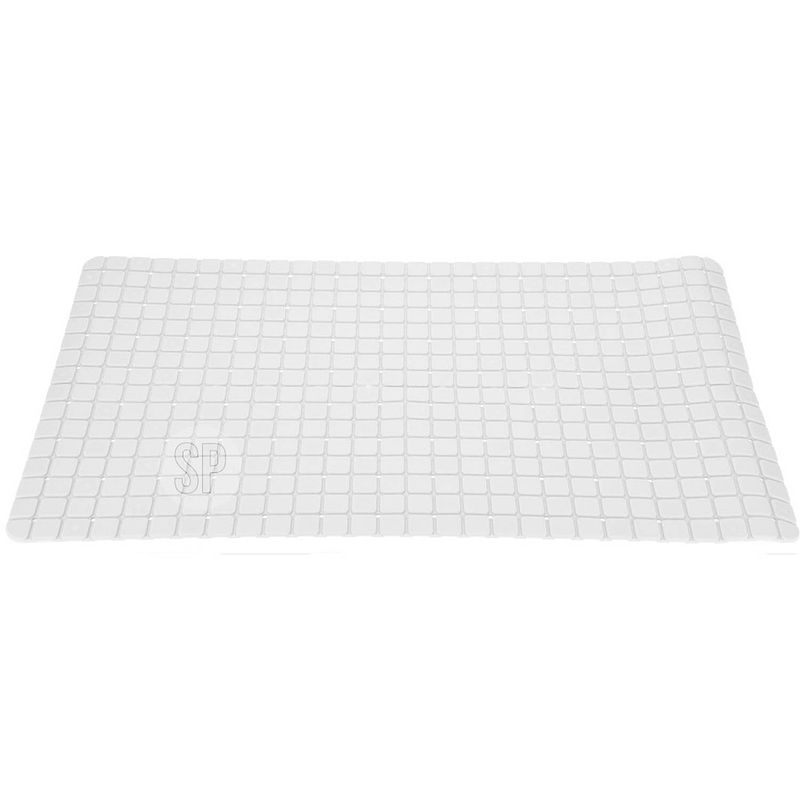 Foto van Anti-slip badmat ivoor wit 69 x 39 cm rechthoekig - badmatjes