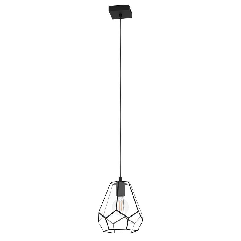 Foto van Eglo mardyke hanglamp - e27 - ø 23 cm - zwart