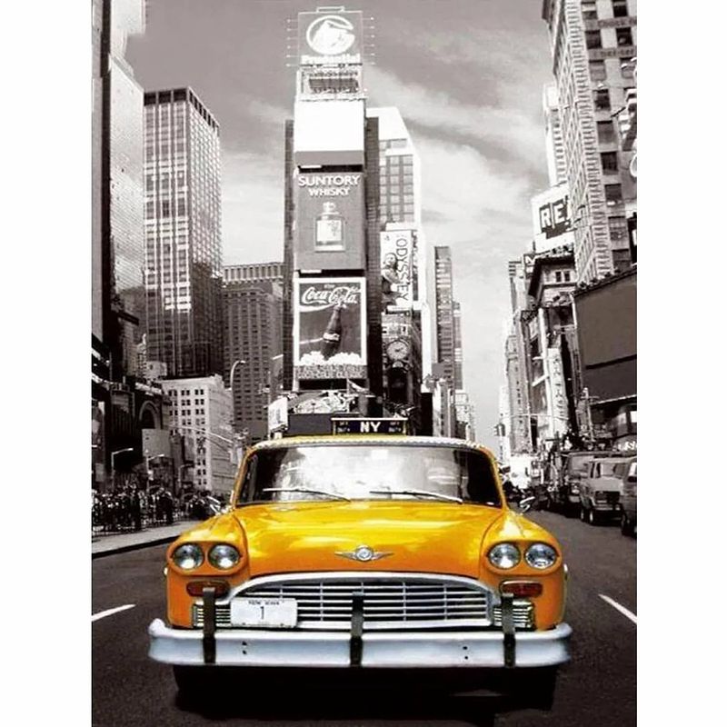 Foto van Evershine diamond painting voor volwassenen taxi ta1-8158 vierkante steentjes 30 x 40