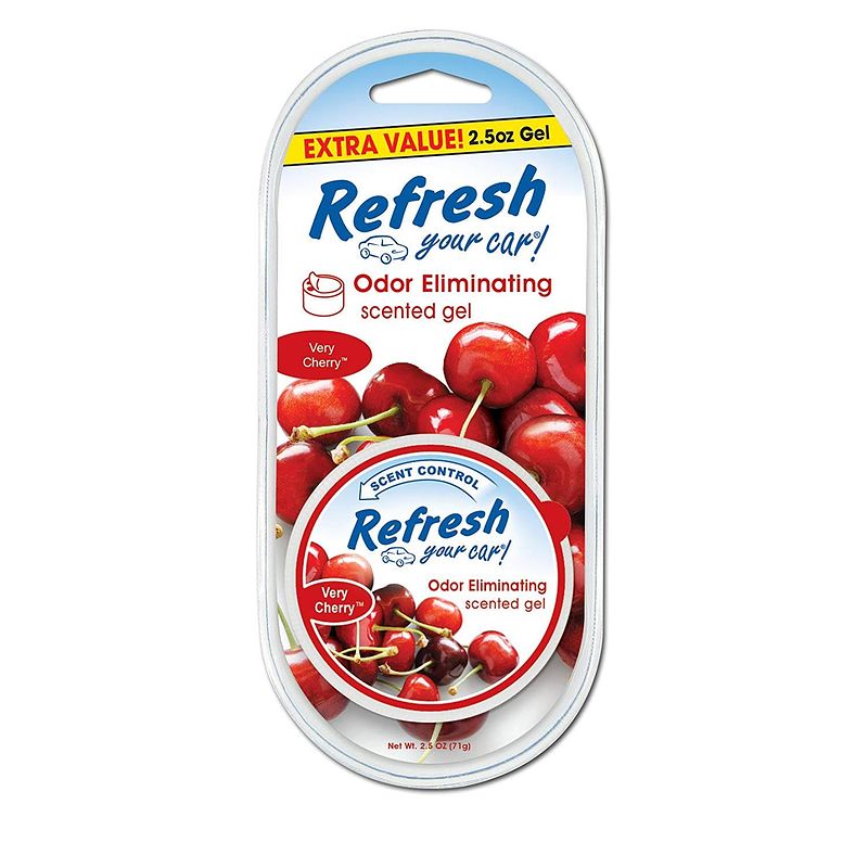 Foto van Refresh your car gel can very cherry 71 gram