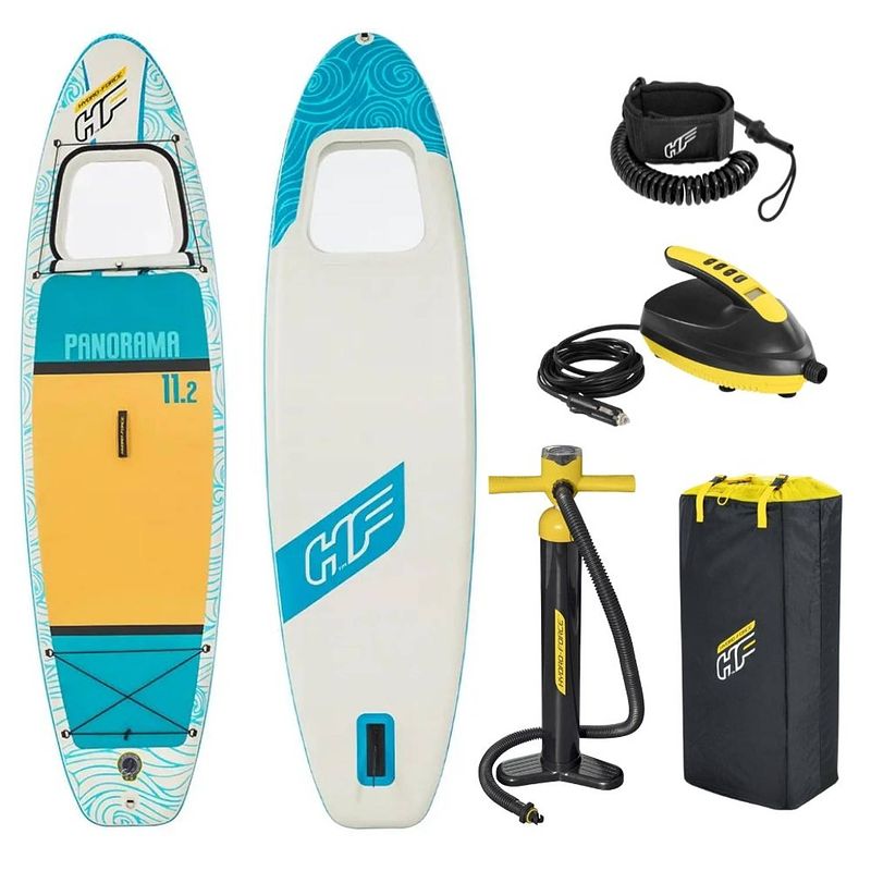 Foto van Bestway sup board - hydro force - panorama set en sup elektrische luchtpomp 12v