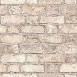 Foto van Homestyle behang brick wall beige en grijs
