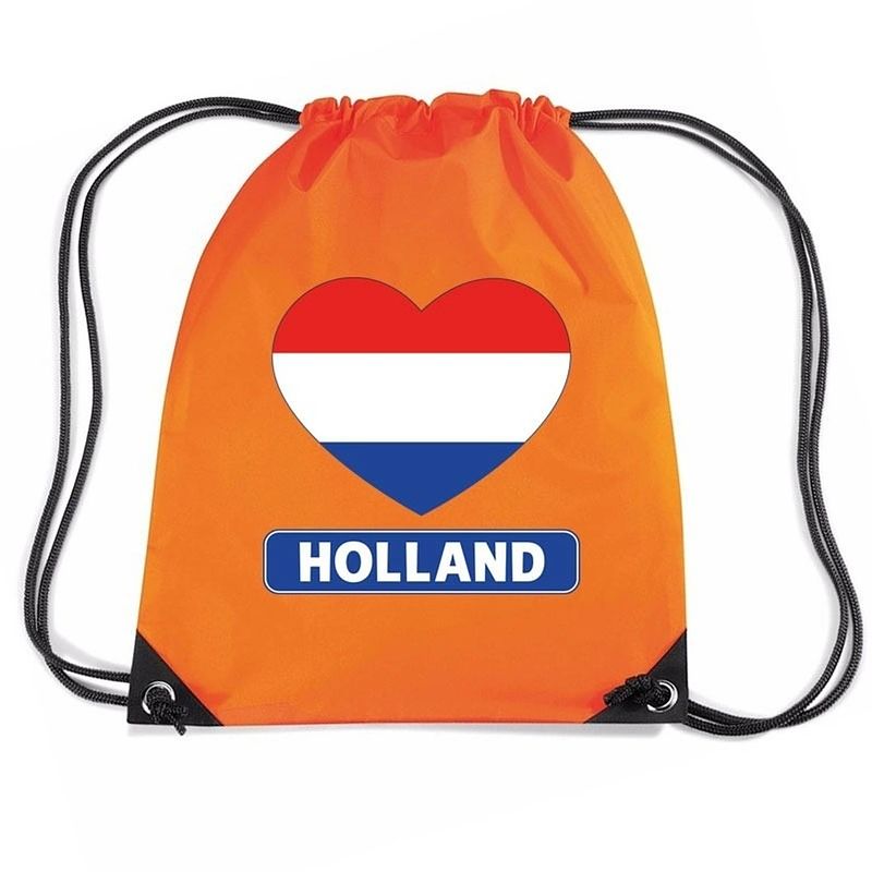 Foto van Oranje holland hart vlag rugzak - rugzakken