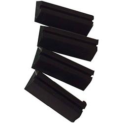 Foto van Boon benchonderzetters 5,1 x 1,5 cm zwart polyester 4 stuks