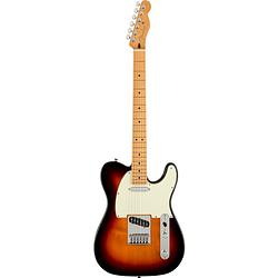 Foto van Fender player plus telecaster mn 3-color sunburst elektrische gitaar met deluxe gigbag
