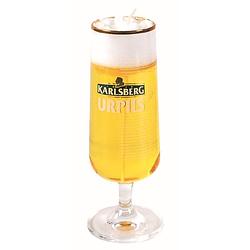 Foto van Bierglas gadget/kado bierkaars - duits bier - h18 cm - vaderdag/verjaardag - geurkaarsen