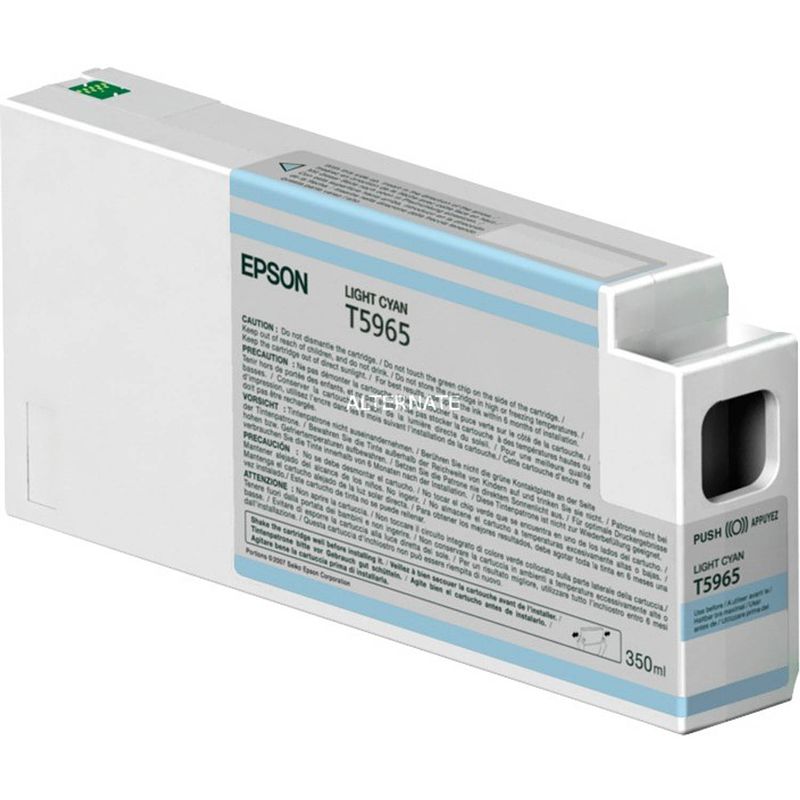 Foto van Epson inktpatroon licht cyaant 596 350 ml t 5965