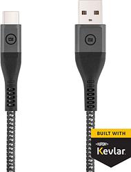 Foto van Bluebuilt usb a naar usb c kabel 1,5m kevlar® zwart