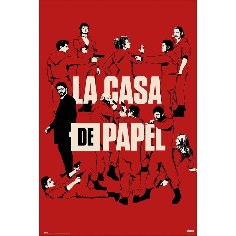 Foto van Grupo erik money heist all characters poster 61x91,5cm