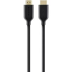 Foto van Belkin hdmi aansluitkabel hdmi-a stekker, hdmi-a stekker 1.00 m zwart f3y021bt1m audio return channel (arc), vergulde steekcontacten, ultra hd-hdmi hdmi-kabel