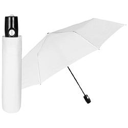 Foto van Perletti paraplu mini automatisch 98 cm microvezel wit