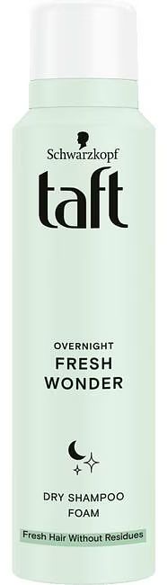 Foto van Taft overnight fresh wonder dry shampoo foam