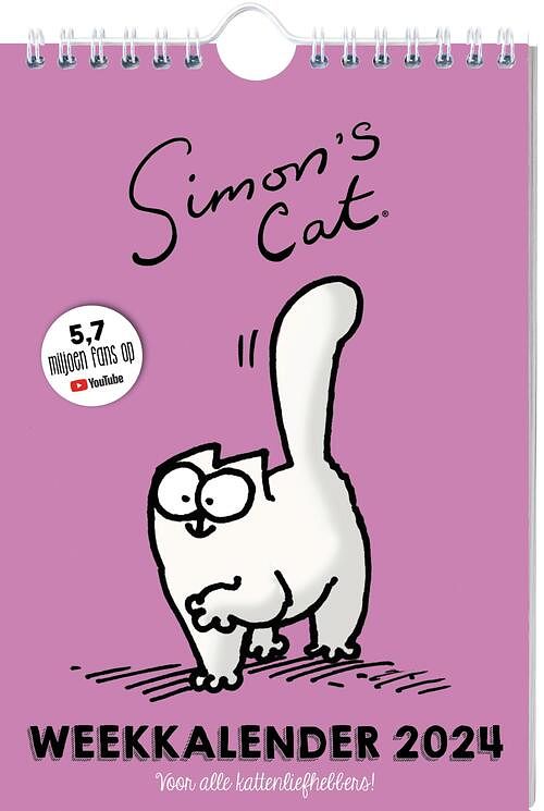 Foto van Simon'ss cat weekkalender - 2024 - spiraalgebonden (9789464325805)