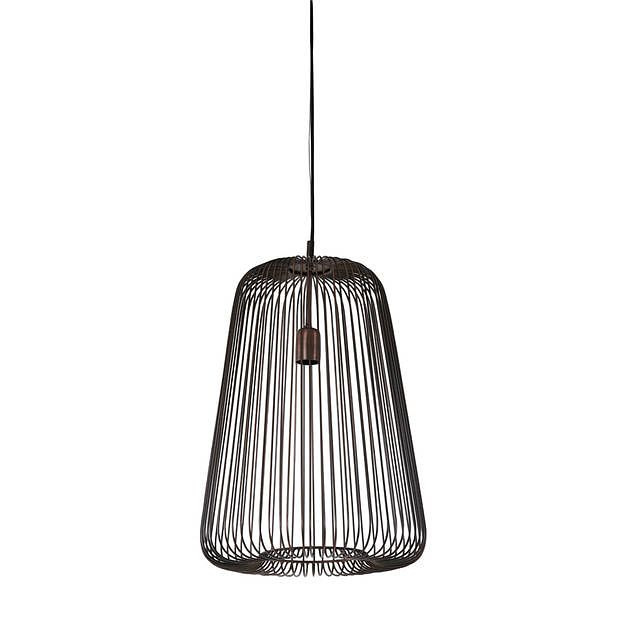 Foto van Light & living - hanglamp rilanu - 35x35x55 - brons