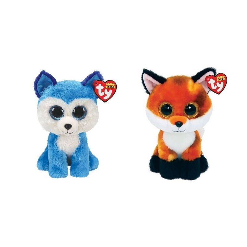 Foto van Ty - knuffel - beanie boo'ss - prince husky & fox