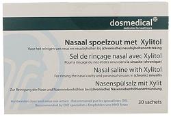 Foto van Dos medical nasaal spoelzout met xylitol sachets