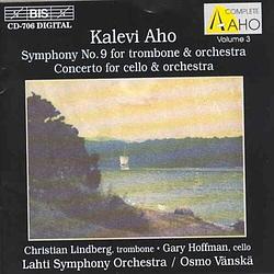 Foto van Aho: symphony no.9 for trombone & orchestra - cd (7318590007068)