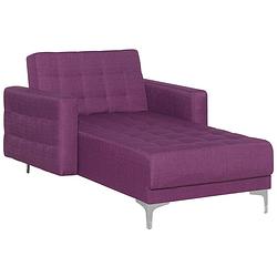 Foto van Beliani aberdeen - chaise longue-paars-polyester