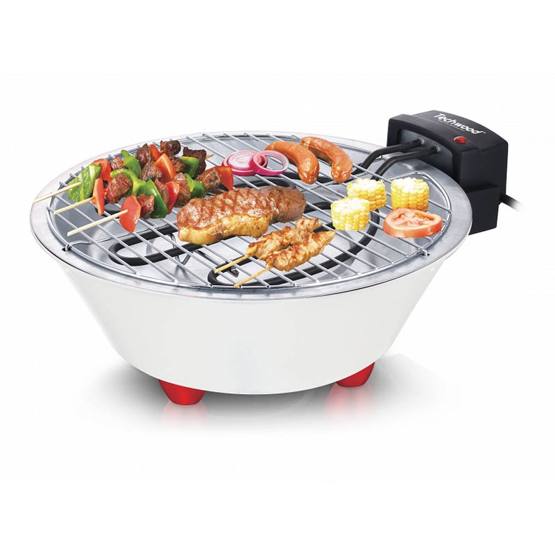 Foto van Techwood elektrische barbecue - ø31 cm - tafelbarbecue