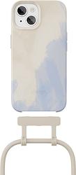 Foto van Change case apple iphone 15 back cover met koord blauw