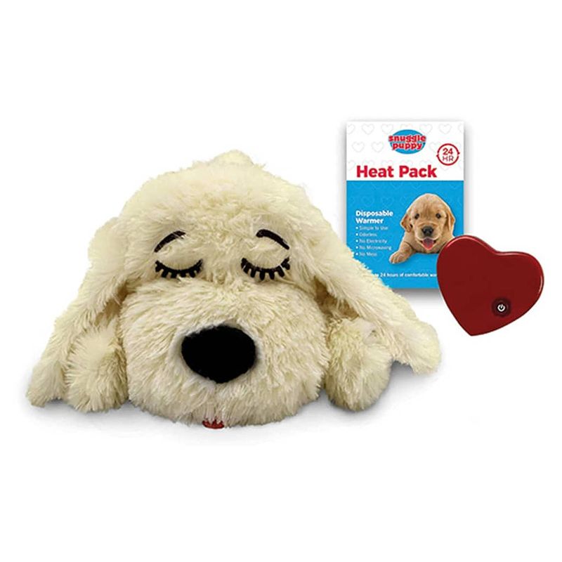 Foto van Snuggle puppy hondenknuffel met hartslag blond