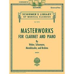Foto van G. schirmer - masterworks for clarinet and piano