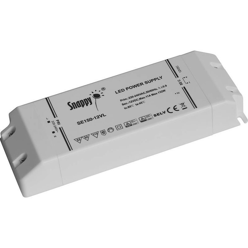 Foto van Dehner elektronik se150-12vl led-driver, led-transformator constante spanning 150 w 11.0 a 12 v/dc geschikt voor meubels, overbelastingsbescherming, niet