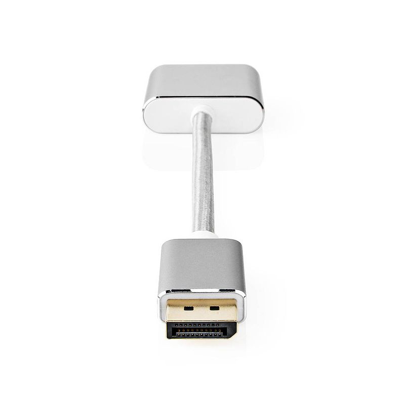 Foto van Nedis displayport-kabel - zilver - 0.20 m