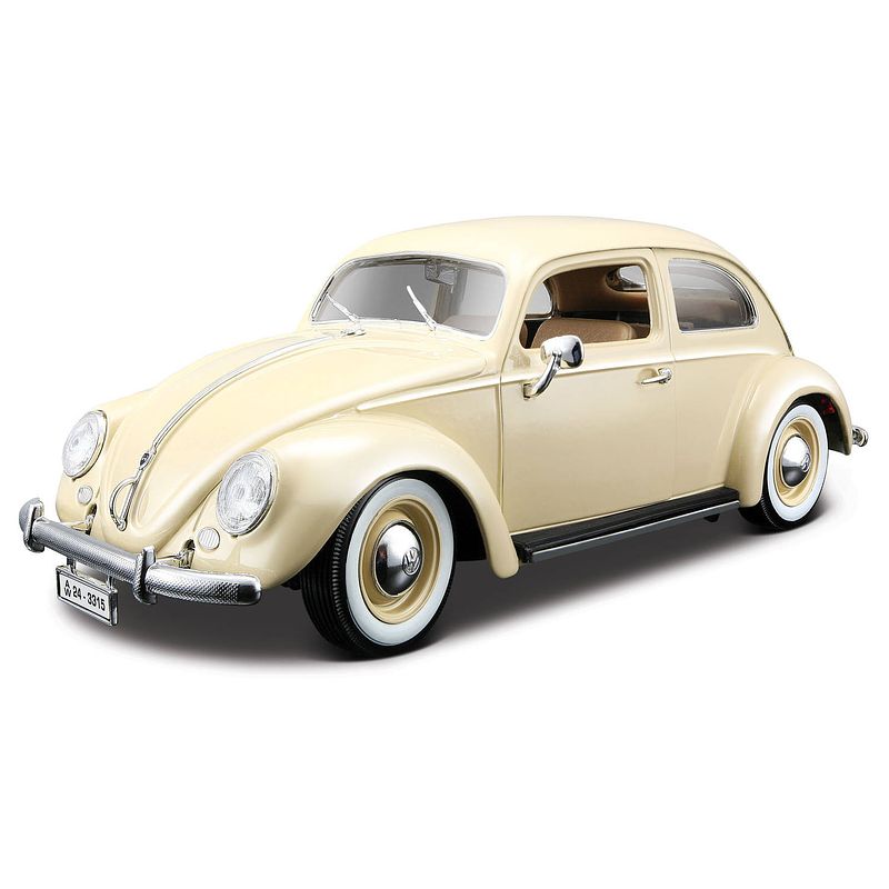 Foto van Bburago sportauto volkswagen kever 1:18 beige