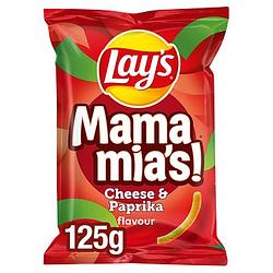 Foto van Lay's mama mia's paprika kaas chips 125gr bij jumbo