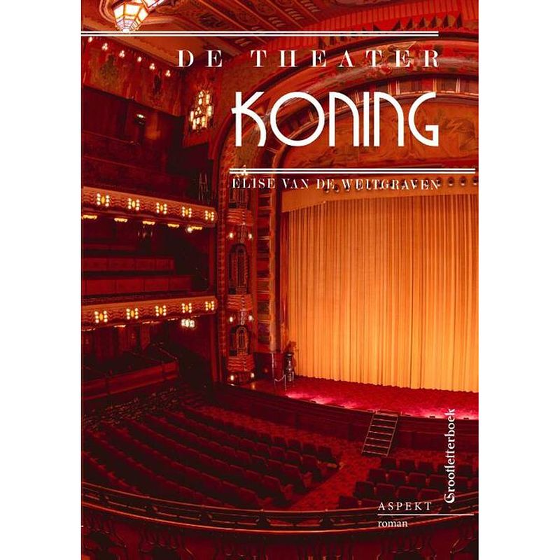 Foto van De theaterkoning - grootletterboek