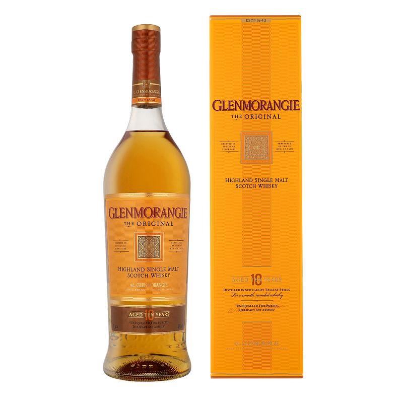 Foto van Glenmorangie 10 years 1ltr whisky + giftbox