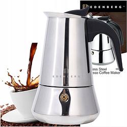 Foto van Edënbërg classic line - percolator - koffiemaker 9 kops - espresso maker 450 ml