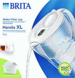 Foto van Brita waterfilterkan marella wit xl + 1 maxtra filterpatroon