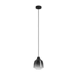 Foto van Eglo sedbergh hanglamp - e27 - ø 20 cm - zwart - glas