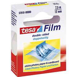 Foto van Tesa tesafilm® doppelseitig 57910-00000-02 dubbelzijdige tape tesafilm transparant (l x b) 7.5 m x 12 mm 1 stuk(s)