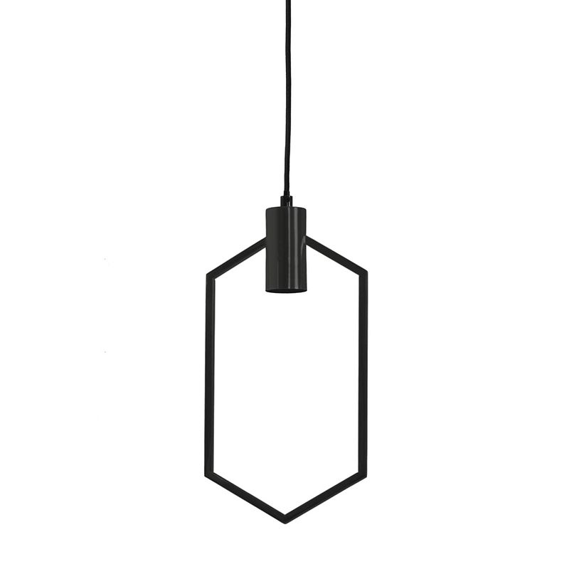 Foto van Light & living - hanglamp aina - 20x5x40 - zwart