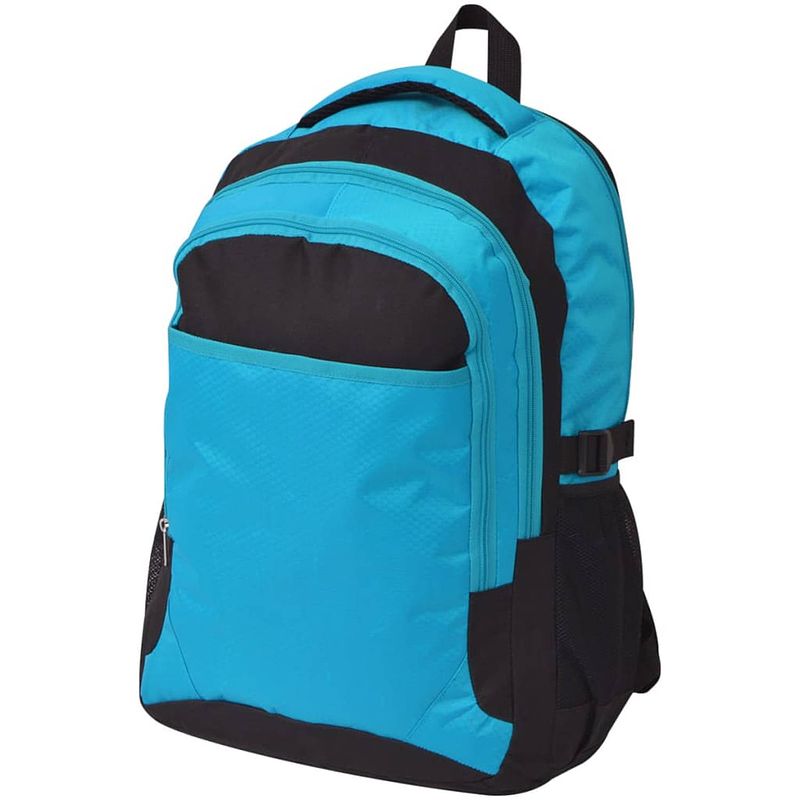 Foto van Vidaxl rugzak voor school 40 l zwart en blauw