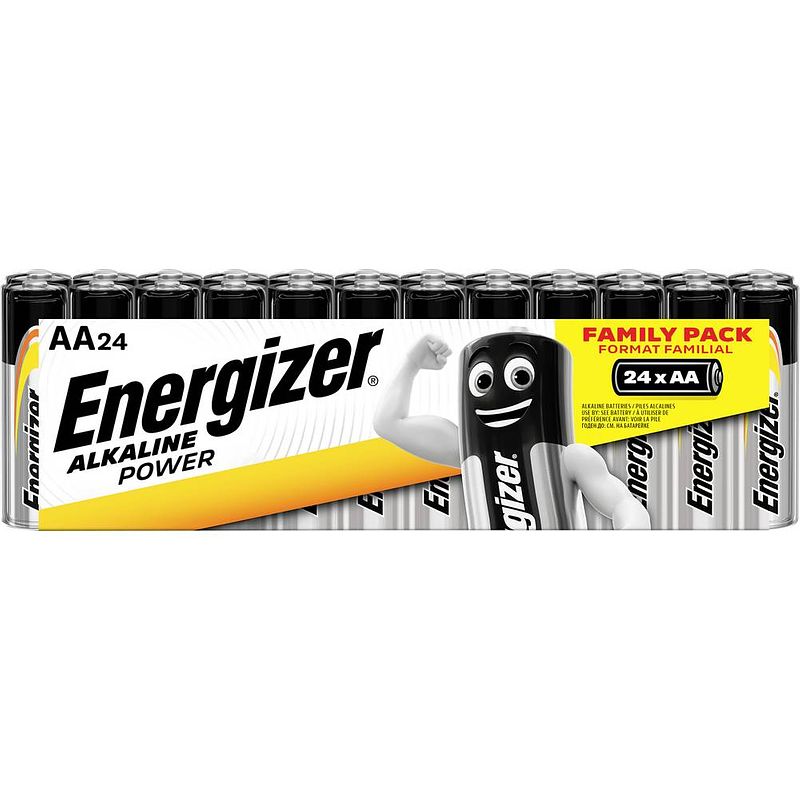 Foto van Energizer power lr06 aa batterij (penlite) alkaline 1.5 v 24 stuk(s)