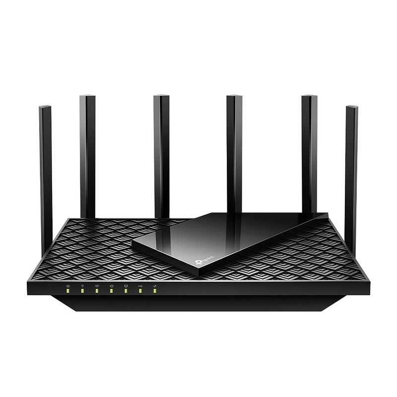 Foto van Tp-link ax5400 multi-gigabit wifi 6 router wifi repeater zwart