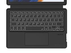 Foto van Gecko keyboard cover voor samsung tab a8 (2021) qwerty desktop accessoire grijs
