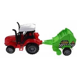 Foto van Gearbox tractor met hooikar 30 cm groen/rood
